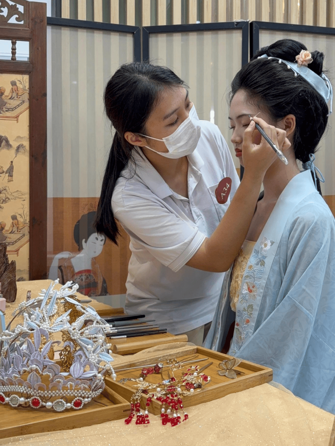 箱贴、珠绣纽扣胸针、get宋韵妆造出片绝绝子AG真人直营【报名】活动上新！DIY押花冰(图26)